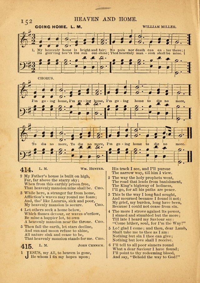 The Primitive Baptist Hymnal: a choice collection of hymns and tunes of early and late composition page 152