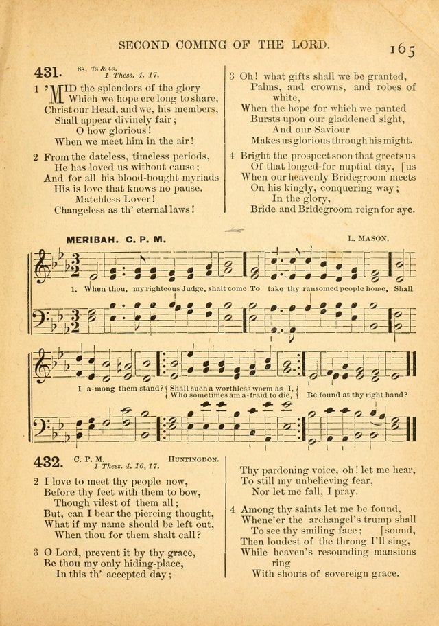 The Primitive Baptist Hymnal: a choice collection of hymns and tunes of early and late composition page 165