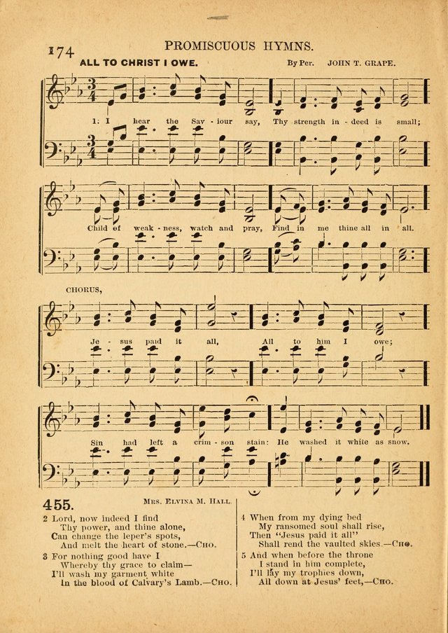 The Primitive Baptist Hymnal: a choice collection of hymns and tunes of early and late composition page 174