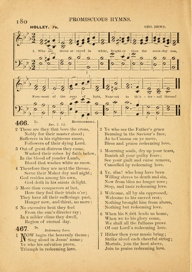 The Primitive Baptist Hymnal: a choice collection of hymns and tunes of early and late composition page 180