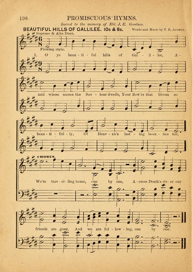 The Primitive Baptist Hymnal: a choice collection of hymns and tunes of early and late composition page 198