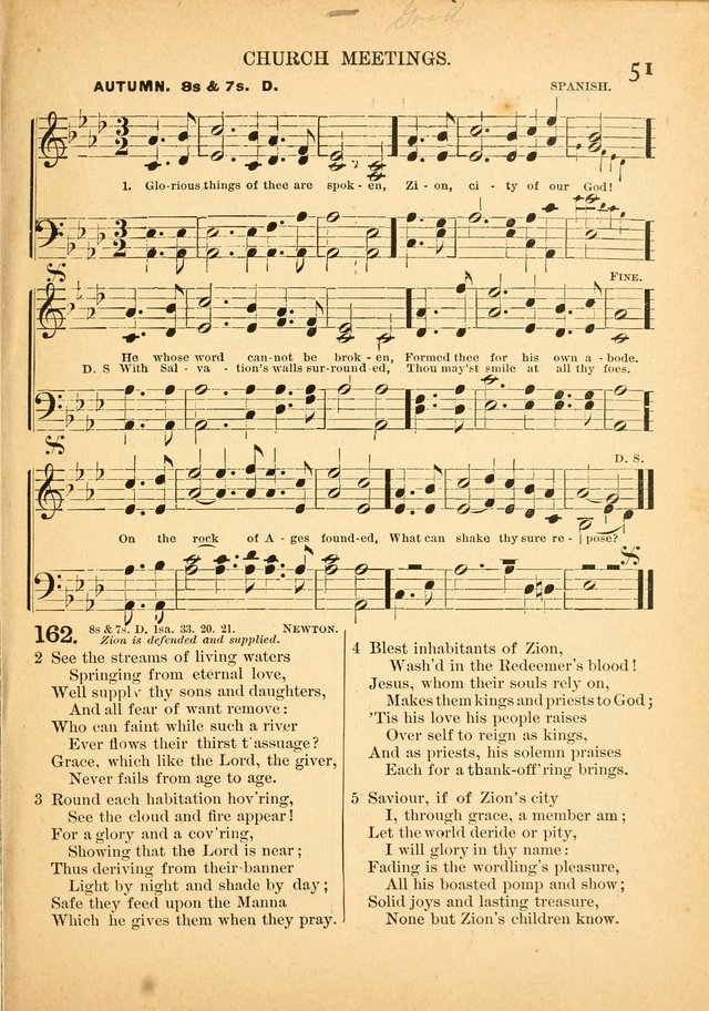 The Primitive Baptist Hymnal: a choice collection of hymns and tunes of early and late composition page 51