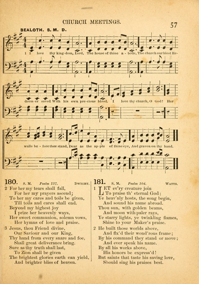 The Primitive Baptist Hymnal: a choice collection of hymns and tunes of early and late composition page 57