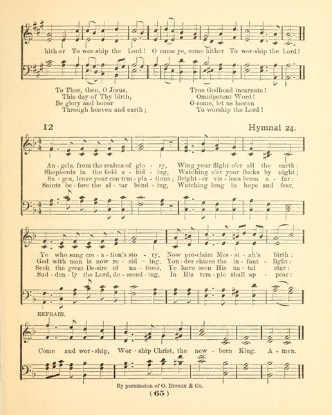 Prayer Book and Hymnal for the Sunday School page 65