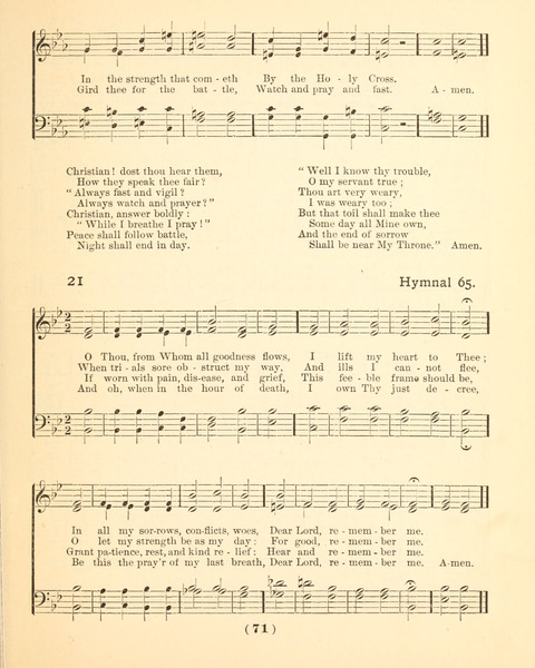 Prayer Book and Hymnal for the Sunday School page 71