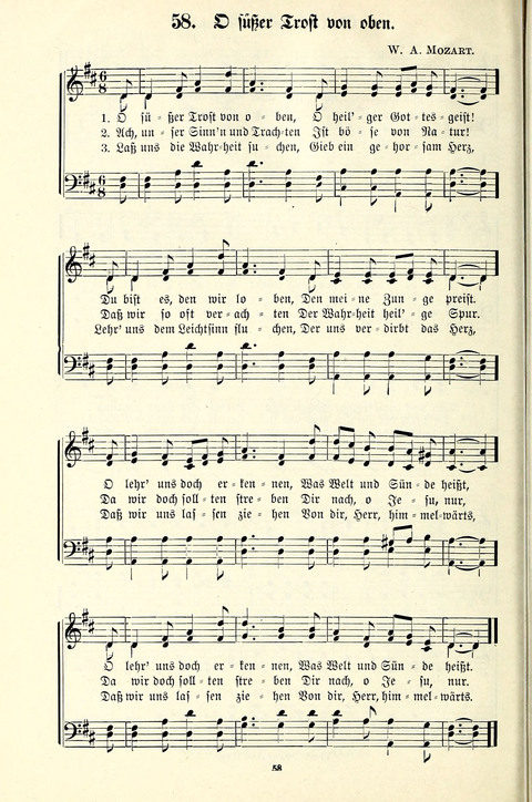 Perlen und Blüthen: Liederbuch zum Gebrauch in der Deutsch-Amerikanischen Sonntags-Schule page 56