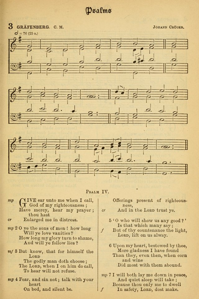 The Presbyterian Book of Praise: approved and commended by the General Assembly of the Presbyterian Church in Canada; With tunes; Part I. Selections from the Psalter. Part II. The Hymnal, rev, and en. page 3