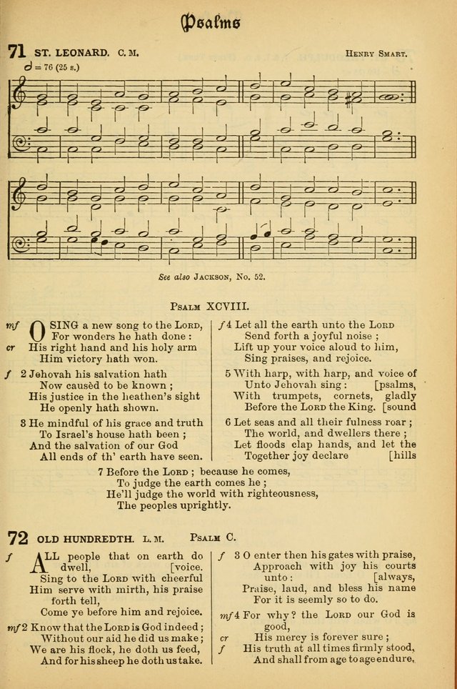 The Presbyterian Book of Praise: approved and commended by the General Assembly of the Presbyterian Church in Canada; With tunes; Part I. Selections from the Psalter. Part II. The Hymnal, rev, and en. page 69