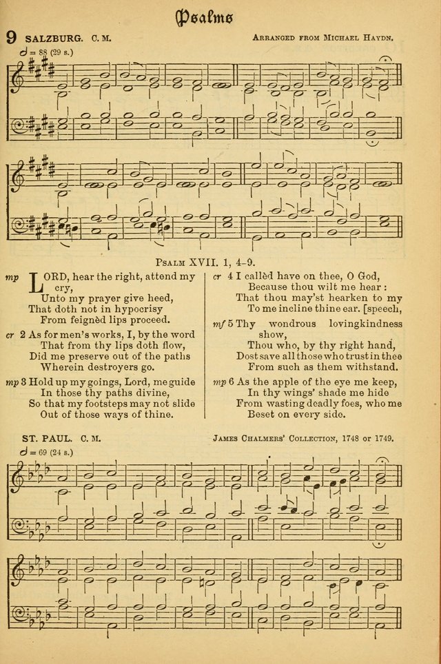 The Presbyterian Book of Praise: approved and commended by the General Assembly of the Presbyterian Church in Canada; With tunes; Part I. Selections from the Psalter. Part II. The Hymnal, rev, and en. page 7