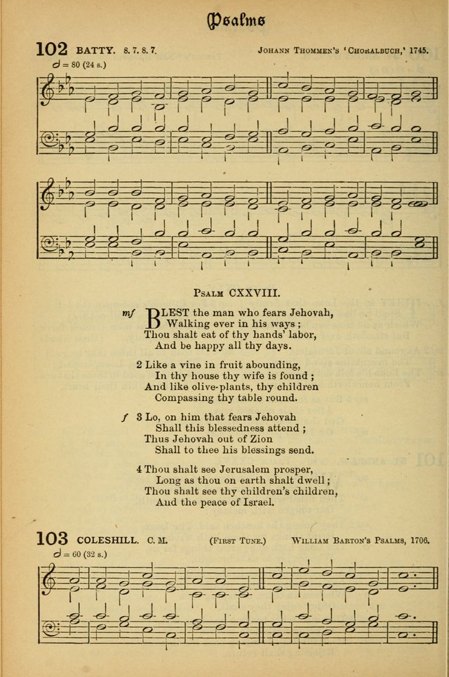 The Presbyterian Book of Praise: approved and commended by the General Assembly of the Presbyterian Church in Canada; With tunes; Part I. Selections from the Psalter. Part II. The Hymnal, rev, and en. page 98