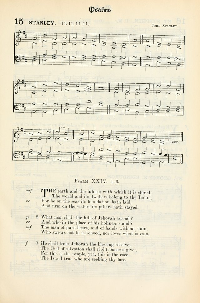 The Presbyterian Book of Praise: approved and commended by the General Assembly of the Presbyterian Church in Canada, with Tunes page 13