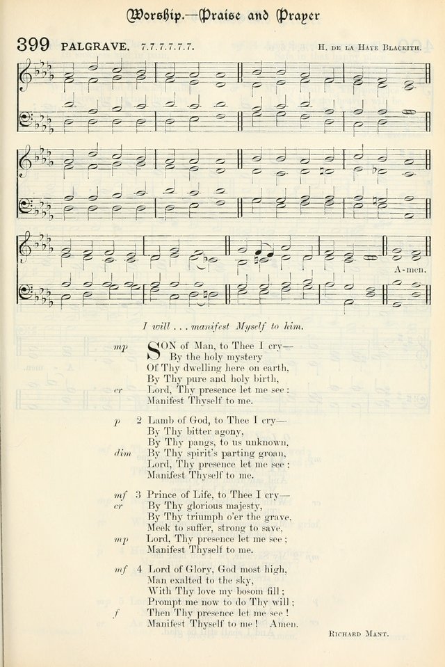 The Presbyterian Book of Praise: approved and commended by the General Assembly of the Presbyterian Church in Canada, with Tunes page 499