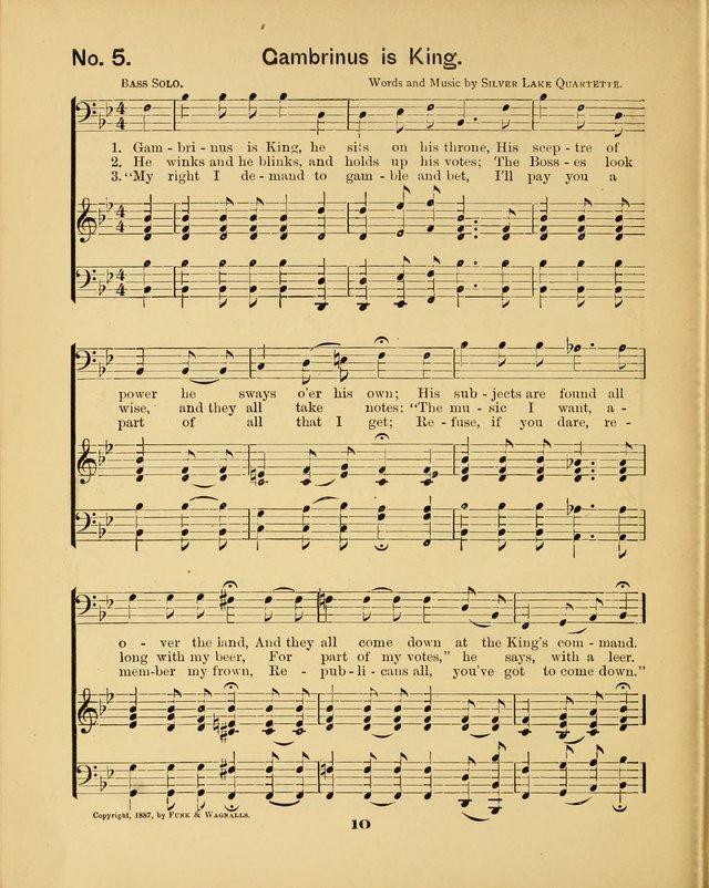 Prohibition Bells and Songs of the New Crusade: for Temperance Organizations, Reform Clubs, Prohibition Camps, and Political Campaigns page 10