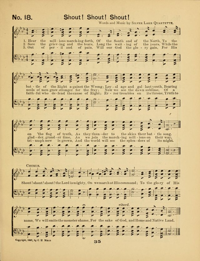 Prohibition Bells and Songs of the New Crusade: for Temperance Organizations, Reform Clubs, Prohibition Camps, and Political Campaigns page 35