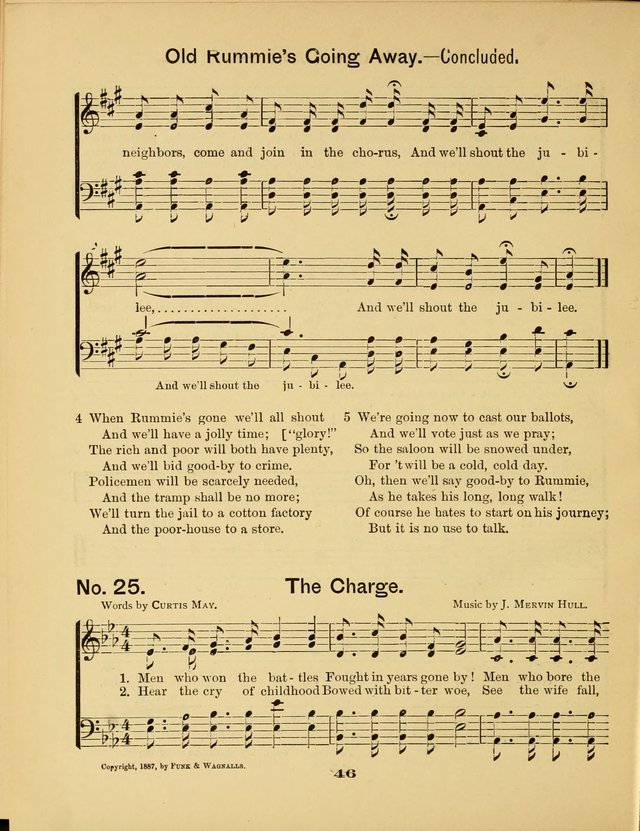 Prohibition Bells and Songs of the New Crusade: for Temperance Organizations, Reform Clubs, Prohibition Camps, and Political Campaigns page 46