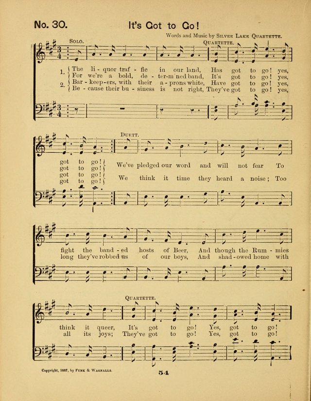 Prohibition Bells and Songs of the New Crusade: for Temperance Organizations, Reform Clubs, Prohibition Camps, and Political Campaigns page 54