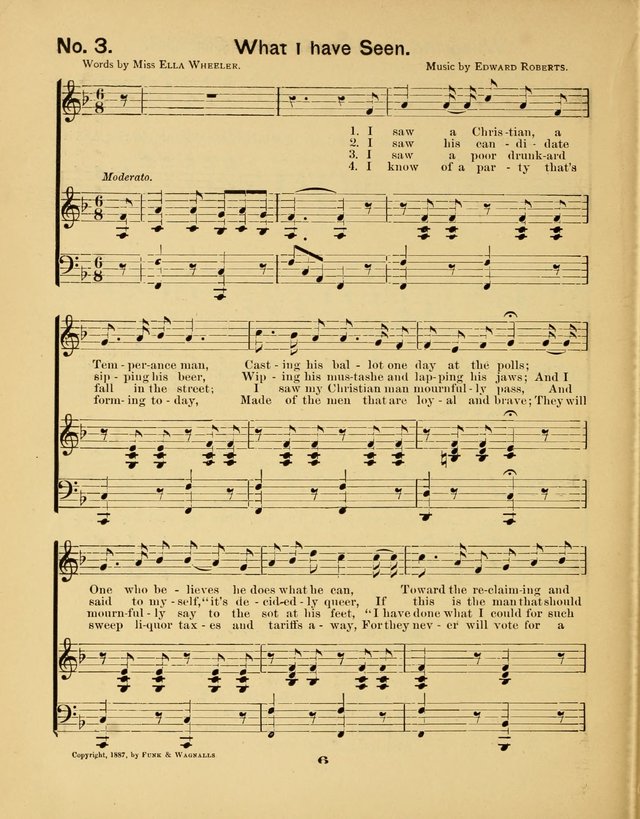 Prohibition Bells and Songs of the New Crusade: for Temperance Organizations, Reform Clubs, Prohibition Camps, and Political Campaigns page 6