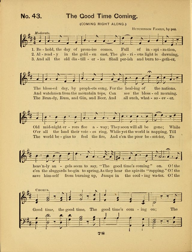 Prohibition Bells and Songs of the New Crusade: for Temperance Organizations, Reform Clubs, Prohibition Camps, and Political Campaigns page 78