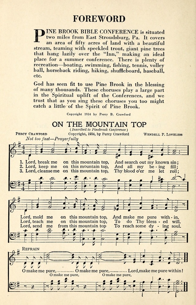 Pinebrook Choruses page 1