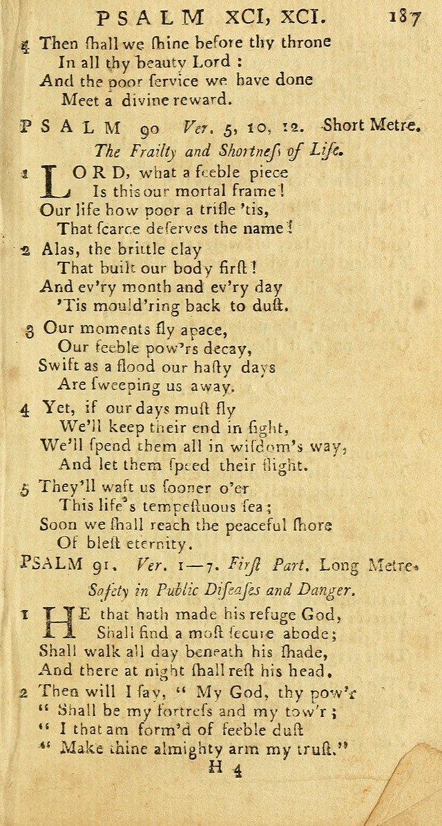 Psalms: carefully suited to the Christian worship in the United States of America: being an improvement of the old versions of the Psalms of David page 163