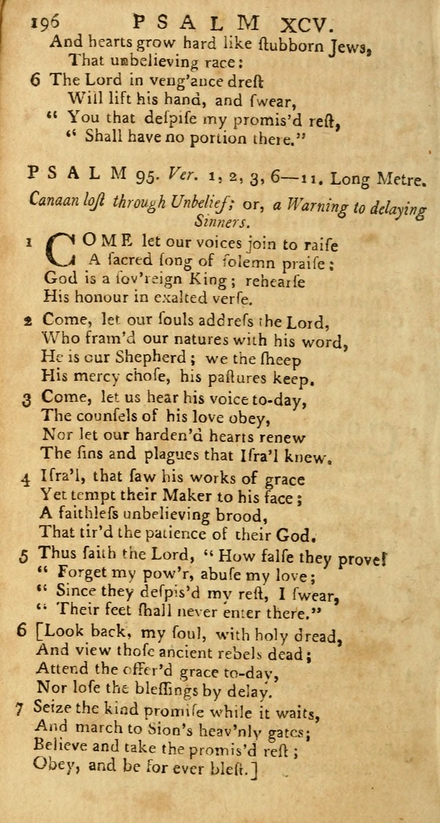 Psalms: carefully suited to the Christian worship in the United States of America: being an improvement of the old versions of the Psalms of David page 172