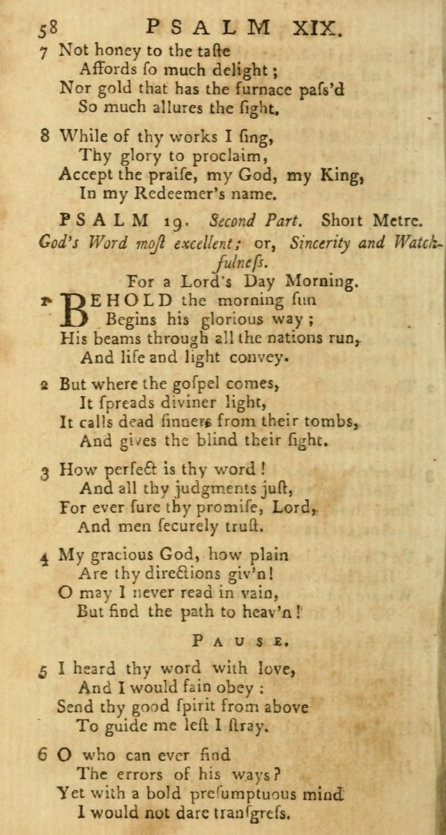 Psalms: carefully suited to the Christian worship in the United States of America: being an improvement of the old versions of the Psalms of David page 34