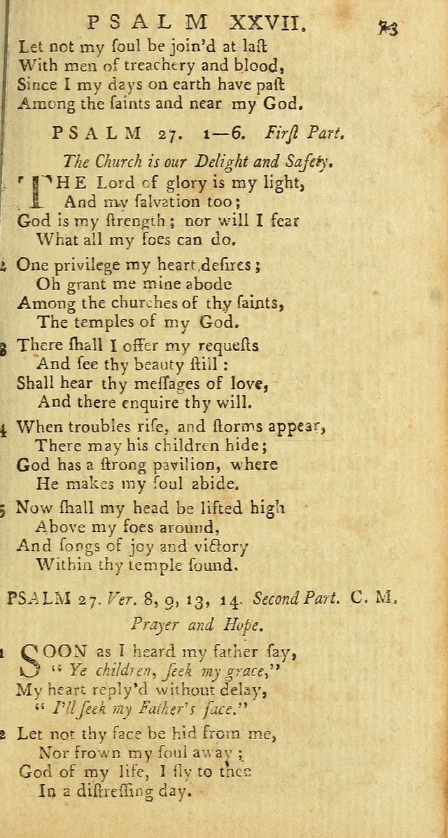 Psalms: carefully suited to the Christian worship in the United States of America: being an improvement of the old versions of the Psalms of David page 49