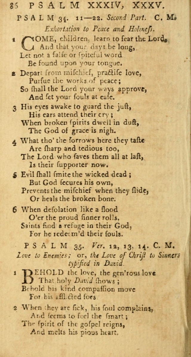 Psalms: carefully suited to the Christian worship in the United States of America: being an improvement of the old versions of the Psalms of David page 62