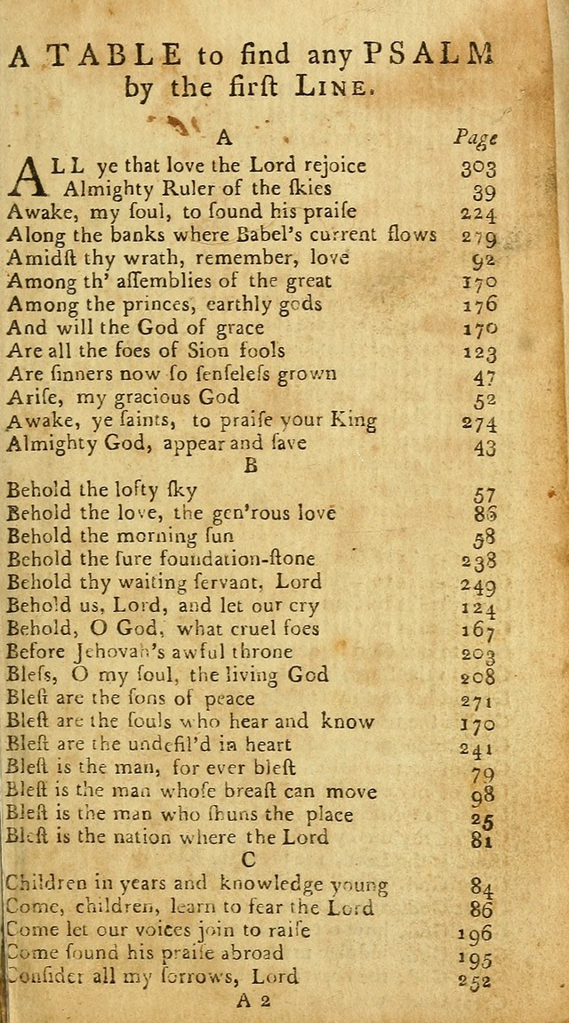 Psalms: carefully suited to the Christian worship in the United States of America: being an improvement of the old versions of the Psalms of David page v