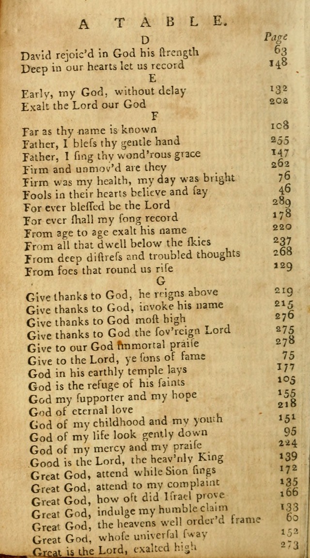 Psalms: carefully suited to the Christian worship in the United States of America: being an improvement of the old versions of the Psalms of David page vi