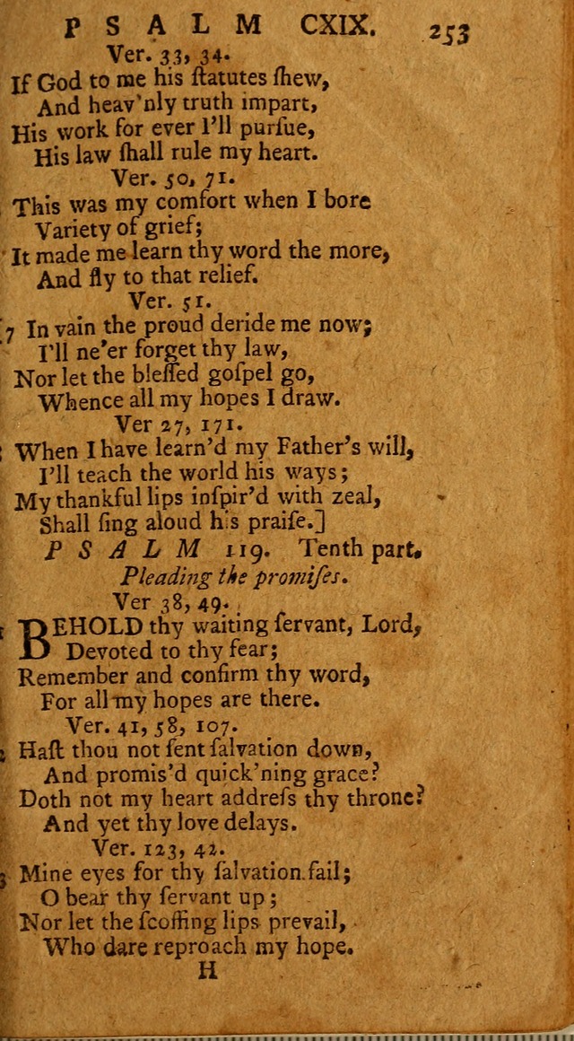 Psalms, carefully suited to the Christian worship in the United States of America: being an improvement of the old version of the Psalms of David ; allowed by the reverend Synod of New York and Philad page 255