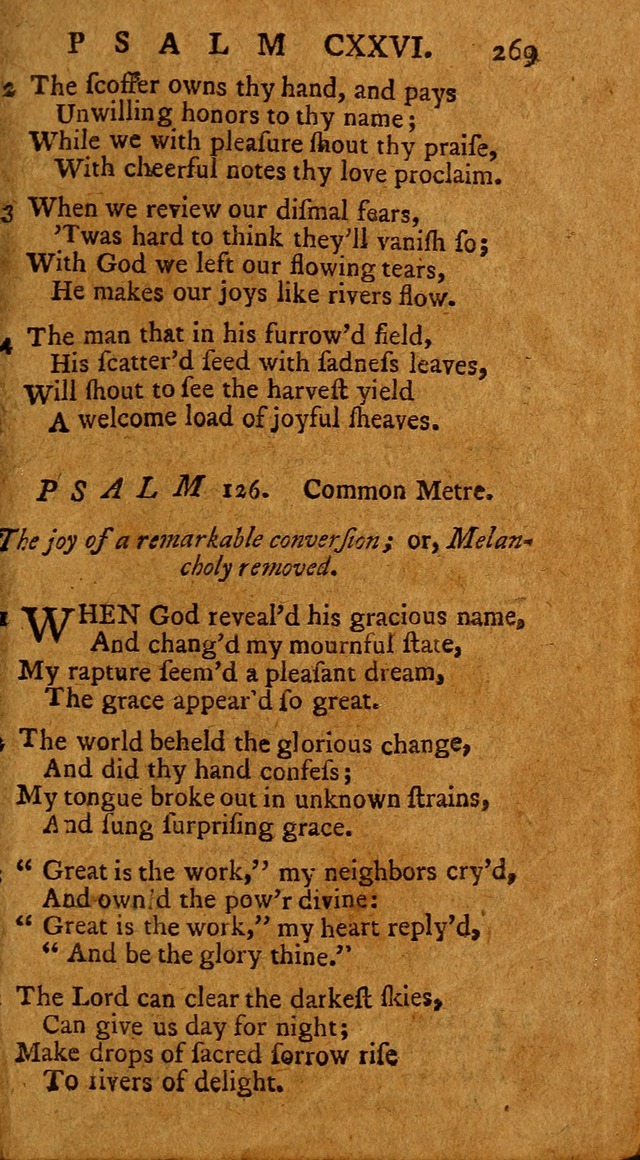 Psalms, carefully suited to the Christian worship in the United States of America: being an improvement of the old version of the Psalms of David ; allowed by the reverend Synod of New York and Philad page 271