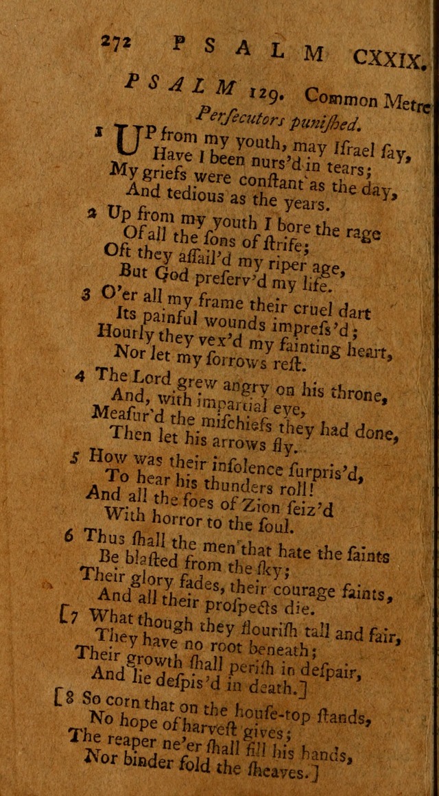 Psalms, carefully suited to the Christian worship in the United States of America: being an improvement of the old version of the Psalms of David ; allowed by the reverend Synod of New York and Philad page 274