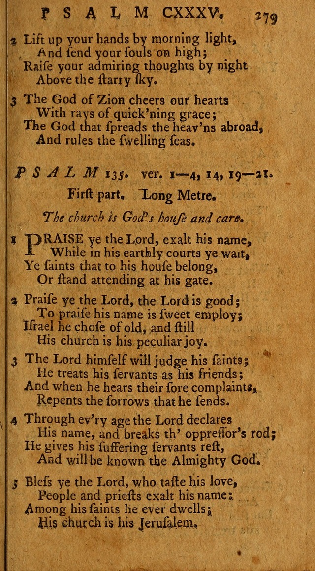 Psalms, carefully suited to the Christian worship in the United States of America: being an improvement of the old version of the Psalms of David ; allowed by the reverend Synod of New York and Philad page 281