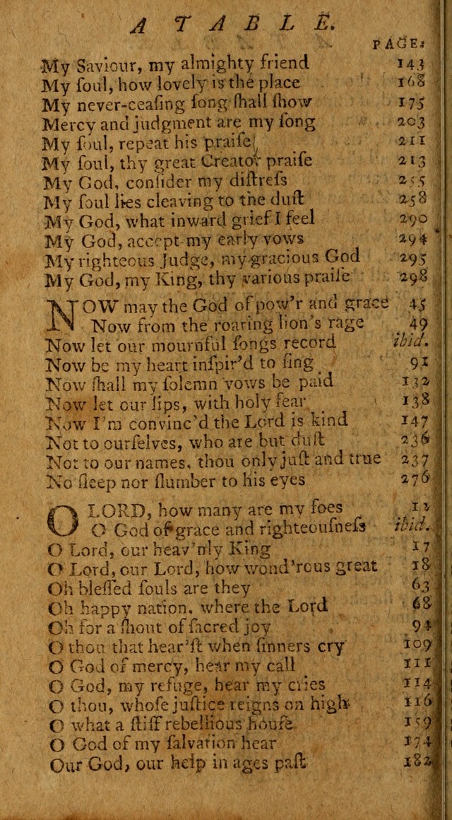 Psalms, carefully suited to the Christian worship in the United States of America: being an improvement of the old version of the Psalms of David ; allowed by the reverend Synod of New York and Philad page 322