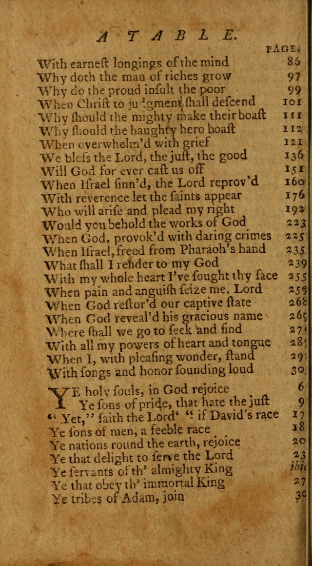 Psalms, carefully suited to the Christian worship in the United States of America: being an improvement of the old version of the Psalms of David ; allowed by the reverend Synod of New York and Philad page 326