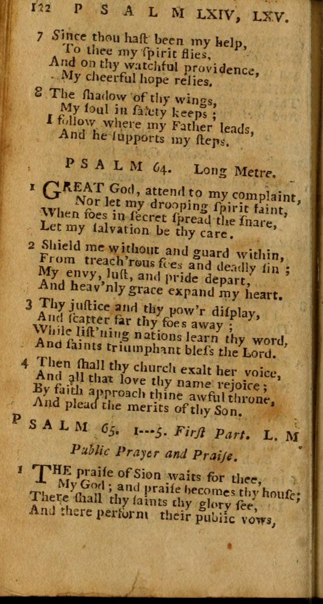 Psalms carefully suited to the Christian worship in the United States of America: being an improvement of the old versions of the Psalms of David ; a page 122