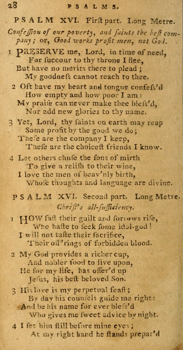 Psalms carefully suited to the Christian worship in the United States of America: being Dr. Watts