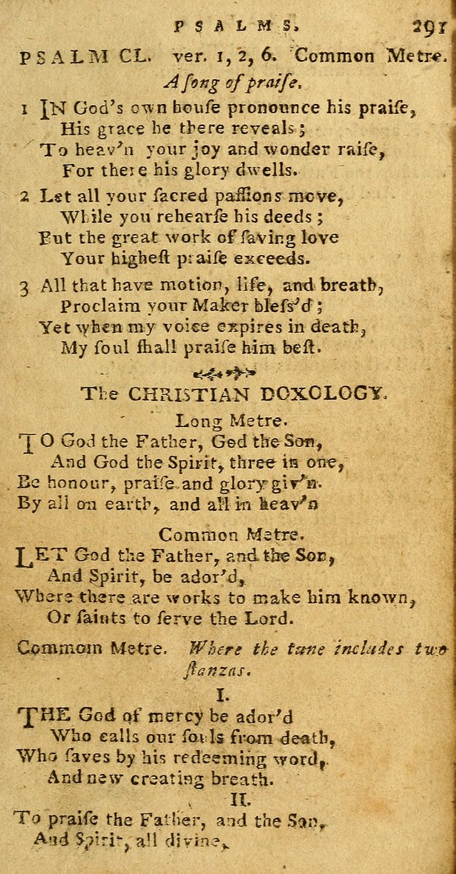 Psalms carefully suited to the Christian worship in the United States of America: being Dr. Watts