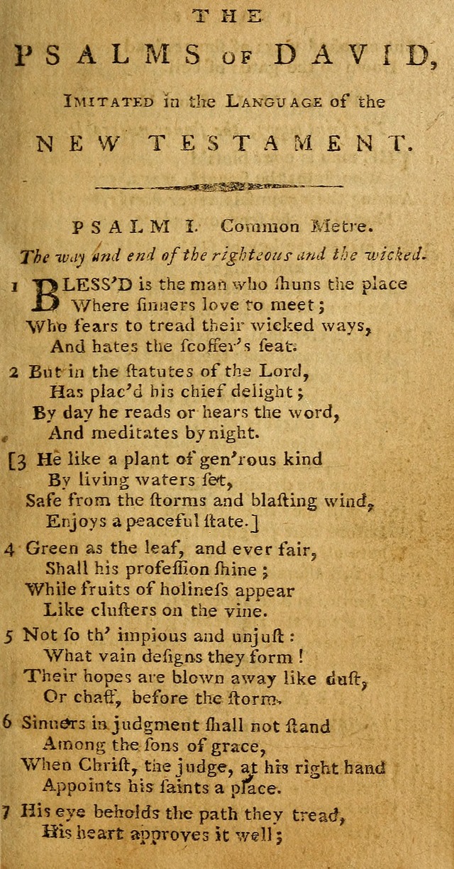 Psalms carefully suited to the Christian worship in the United States of America: being Dr. Watts