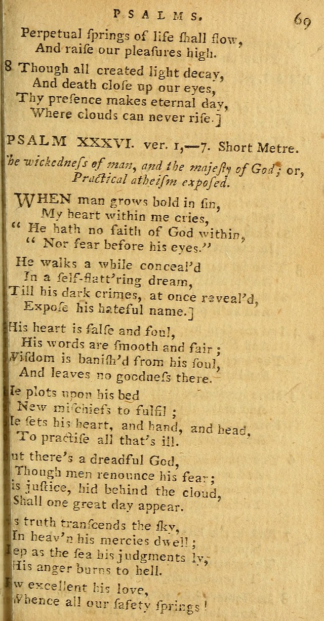 Psalms carefully suited to the Christian worship in the United States of America: being Dr. Watts