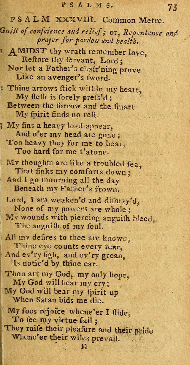 Psalms carefully suited to the Christian worship in the United States of America: being Dr. Watts