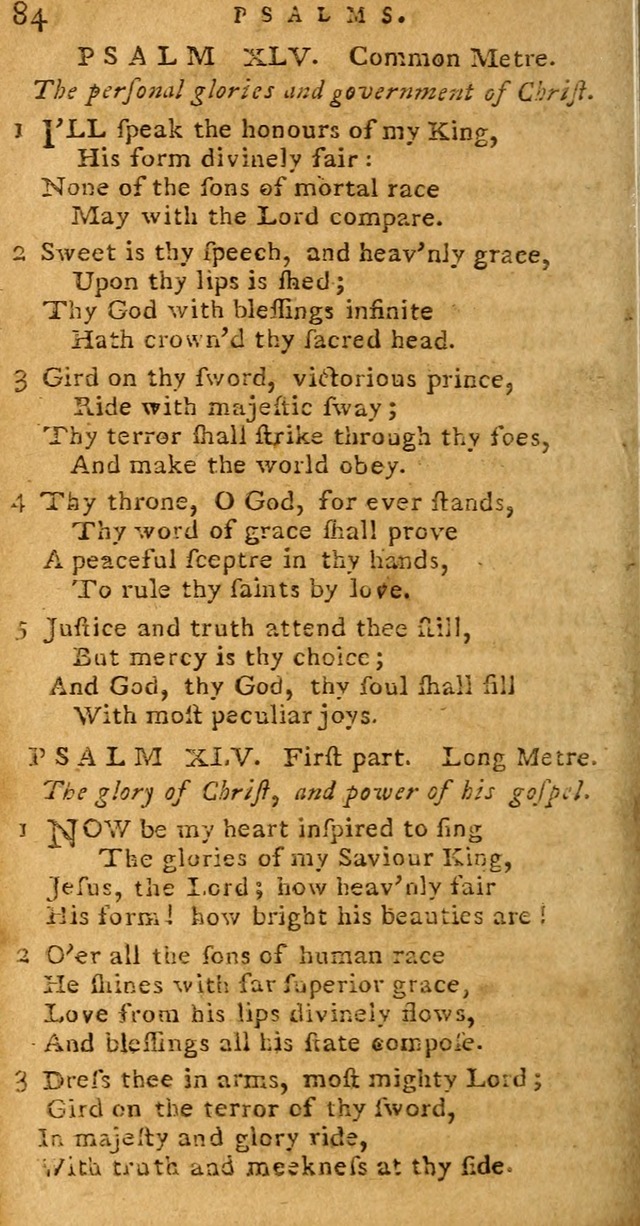 Psalms carefully suited to the Christian worship in the United States of America: being Dr. Watts