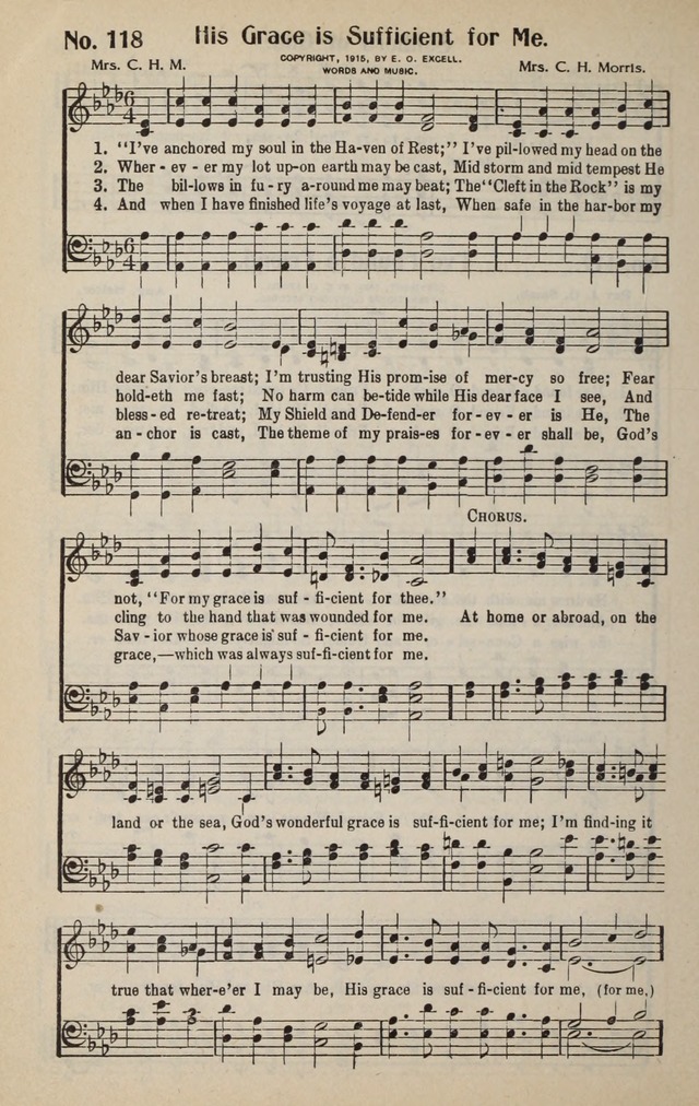 The New Praiseworthy For The Church And Sunday School 118 I Ve Anchored My Soul In The Haven Of Rest Hymnary Org