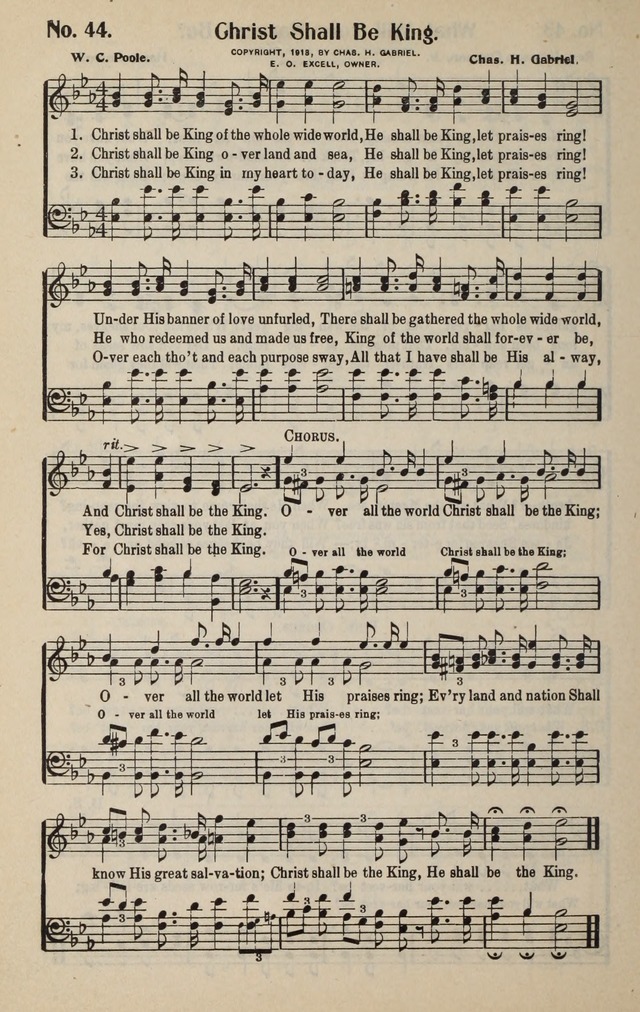 The New Praiseworthy: for the Church and Sunday School page 44
