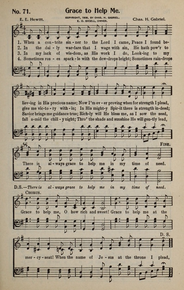 The New Praiseworthy: for the Church and Sunday School page 71