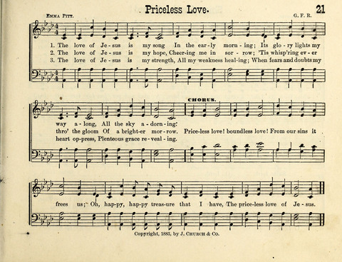 Pure Delight: a collection of Songs and Services for Sunday Schools page 21
