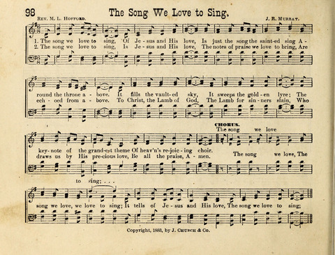 Pure Delight: a collection of Songs and Services for Sunday Schools page 98