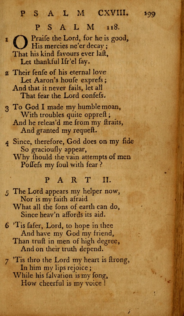 The Psalms of David: with hymns and spiritual songs: also, the catechism, confession of faith, and liturgy of the Reformed Church in the Netherlands page 199