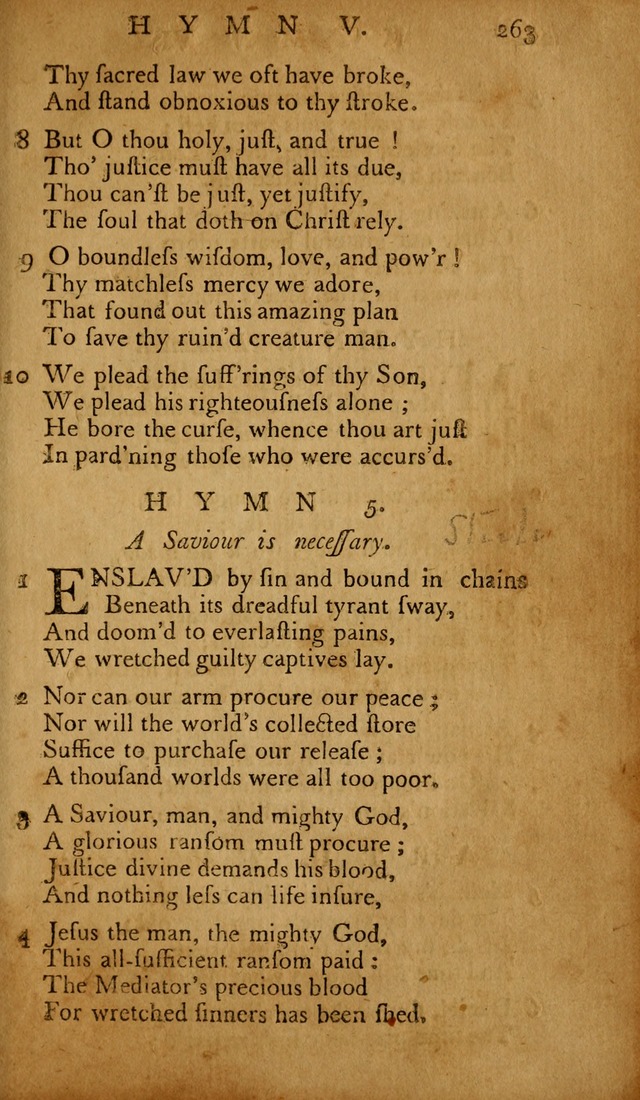 The Psalms of David: with hymns and spiritual songs: also, the catechism, confession of faith, and liturgy of the Reformed Church in the Netherlands page 263
